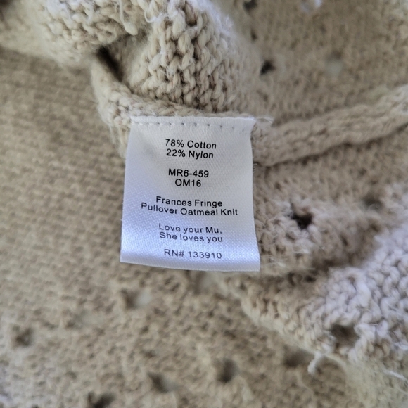 Show Me Your MuMu Frances mellow fringe boho pullover sweater - Picture 7 of 12